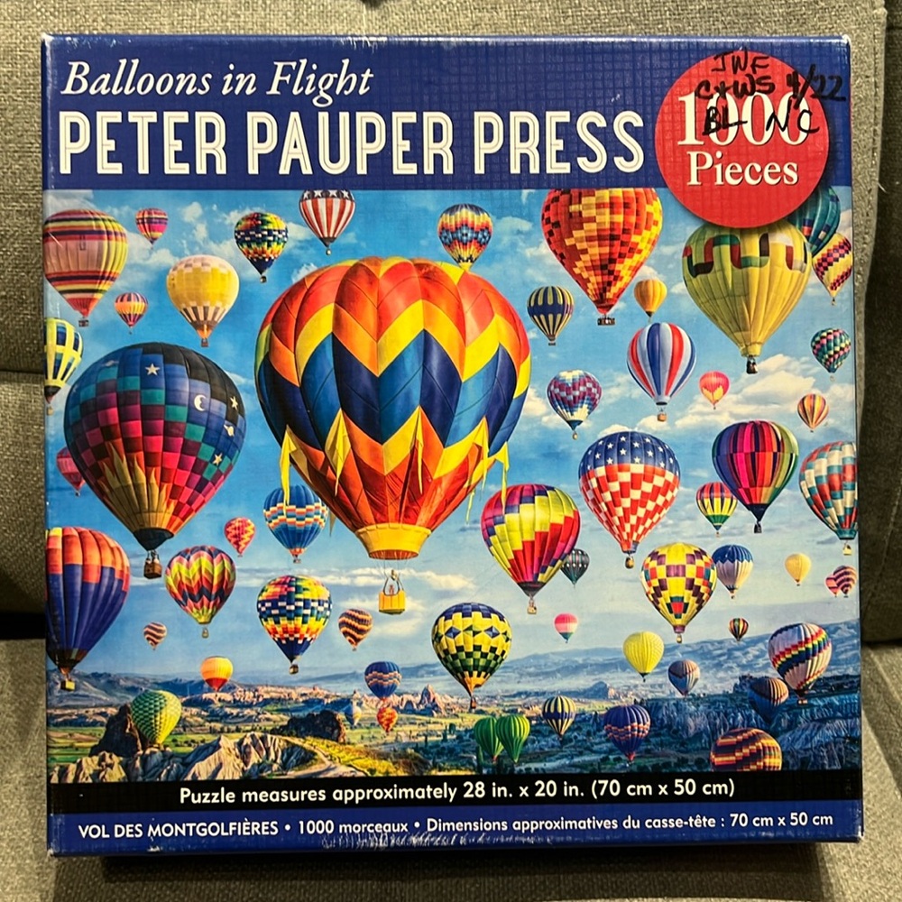 Balloons in Flight jigsaw puzzle by Peter Pauper Press 1,000 pc SALE🔴3/$25!